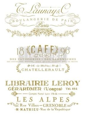 Redesign with Prima Decor Transfer | SOMEWHERE IN FRANCE | 24” x 34”